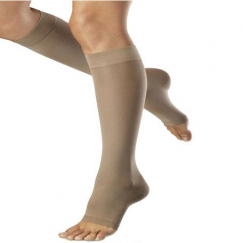 Open- Toe Knee High Compression Stockings (20- 30mmHG)